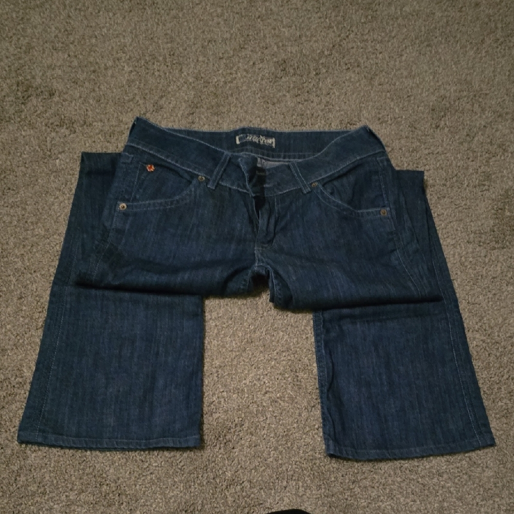 Hudson Jeans Blue Flare & Wide Leg Denim